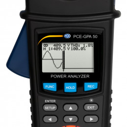 Multimètre PCE-GPA 50 mesure la consommation des appareils électriques monophasiques et triasiques - PCE Instruments