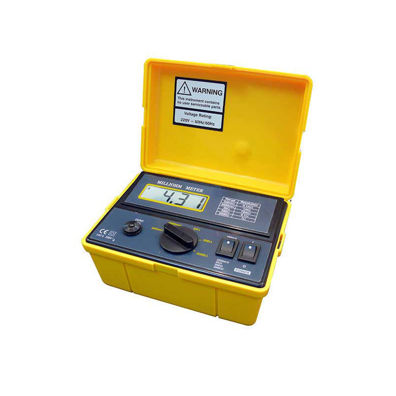 Vérificateur de milliohms PCE-MO 2001 - mesure de résistances de 100 μΩ à 2000 Ω - PCE Instruments