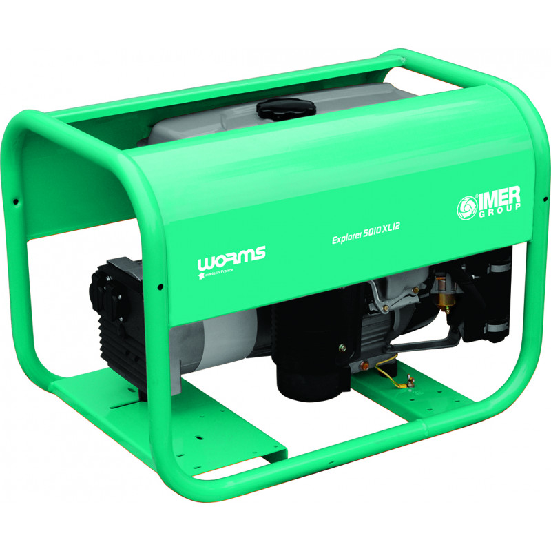 Groupe Électrogène portable EXPLORER 5010 XL12 Essence Monophasé 4.3 kW - 230V - Très grande autonomie - WORMS IMER FRANCE