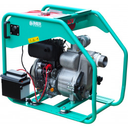 Motopompe Diesel SWT 75 D XL13 DE Démarrage Electrique - eaux très chargées - 69 m³/h - WORMS IMER FRANCE