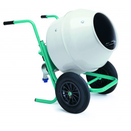 Bétonnière Rollbeta Cuve acier monophasé 230V - Malaxage 100 L - Capacité 1/2 sac 35 kg -63 dB(A) - 46 kg - IMER FRANCE