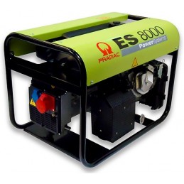 Groupe Électrogène portable PRAMAC ES8000 TF Essence 400V Triphasé AVR - 7 kVA - 5.6 kW - 81 kg