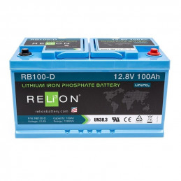 Batterie Lithium 12 V - 100 Ah - DIN LiFePO4 - RELiON