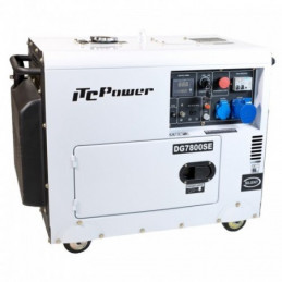 Generator DG7800SE Fuel - 6.5 kW - Single-phase 230V AVR Electric startup - Soundproof 72 dB(A) - ITC POWER