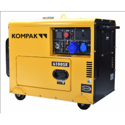 Groupe électrogène NT-6100XE-3 Diesel - 5.2 kW - Monophasé et Triphasé -  AVR - Démarrage électrique/manuel - 79 dB(A) - KOM