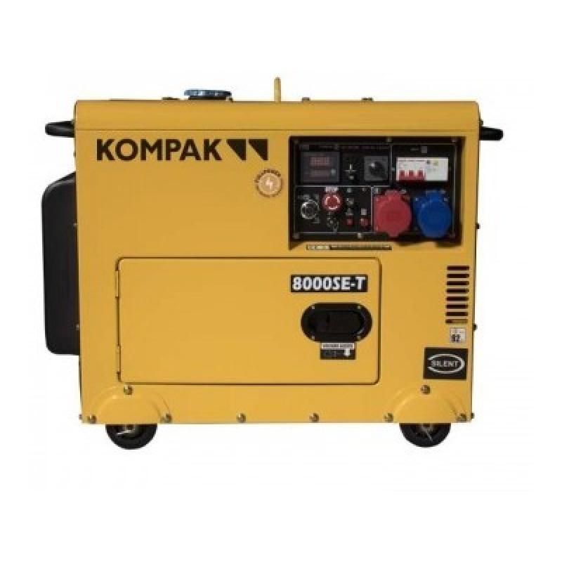 Groupe électrogène NT-8000SE-T Diesel - Monophasé et Triphasé 6.3  kW - AVR - Démarrage électrique/manuel - KOMPAK