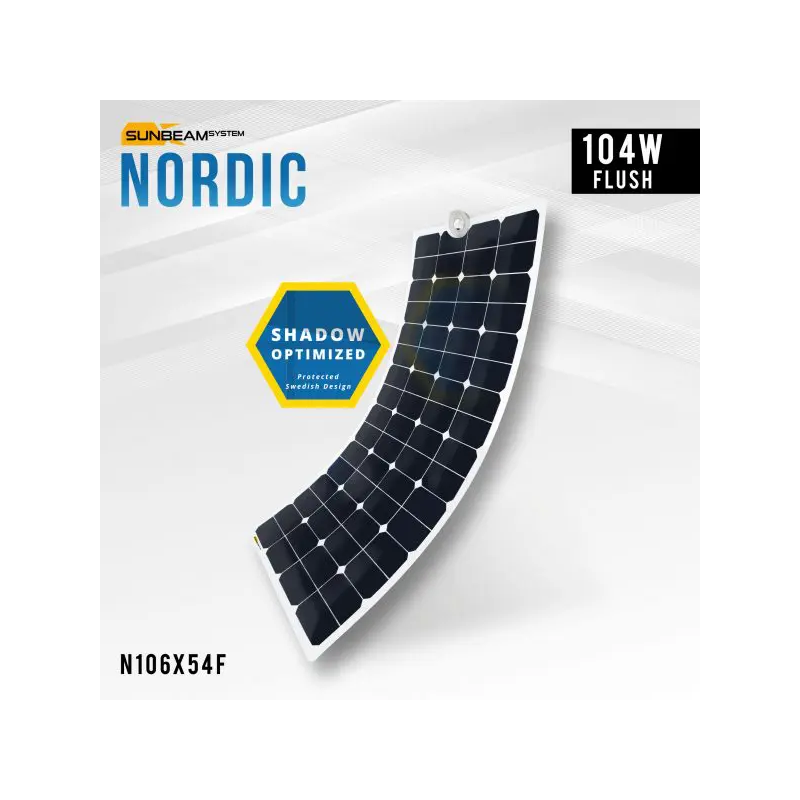Panneau solaire SUNBEAM System Série NORDIC- 104 W Encastré Flush - 106 x 54 cm