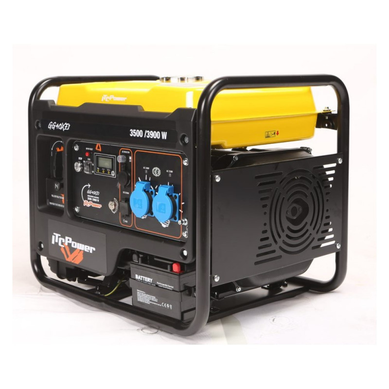 Generator GG40XEI Gasoline - 3.9 kW - Single-phase - INVERTER - Electrical start - 73 dB(A) - KOMPAK