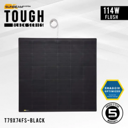 Panneau solaire encastré SUNBEAM System  TOUGH Black 114 W Flush - 78.5 x 74 cm