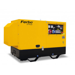 Groupe électrogène insonorisé FERBO FE6000-ST-LDE-AVR - Diesel - Triphasé 400V 6.5 kVA - 75 dB(A) - Démarrage électrique - SMGW