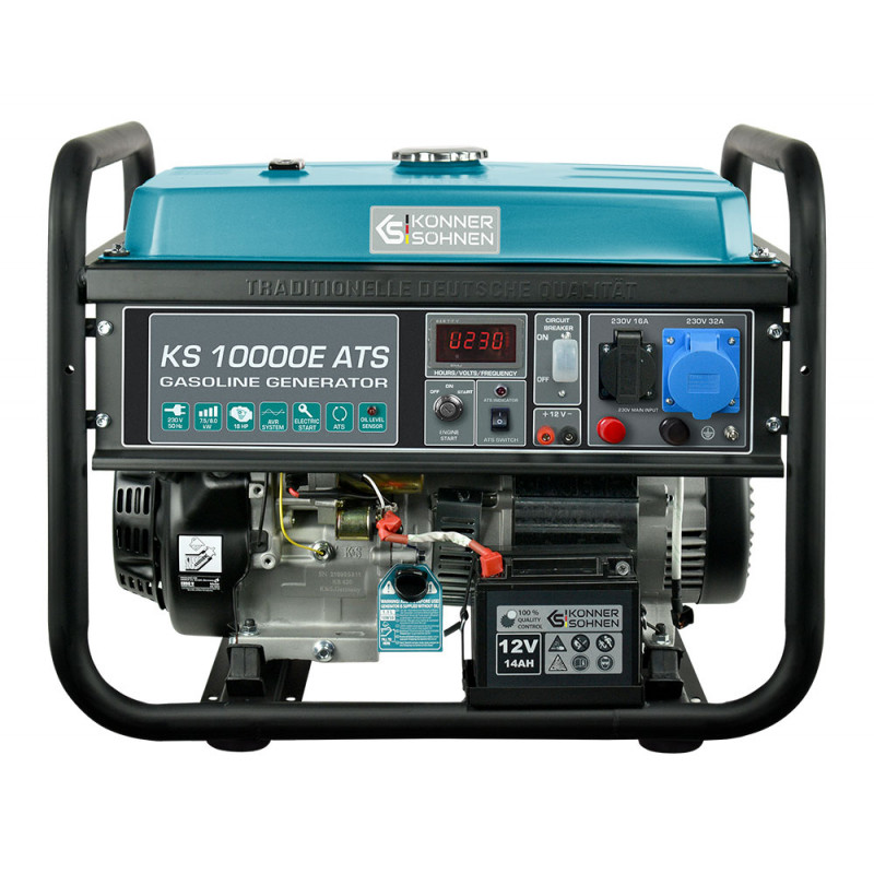 Generator KS10000E-ATS - Gasoline - 8 kW Single-phase - AVR - Integrated ATS - Electric/manual start - Könner & Söhnen