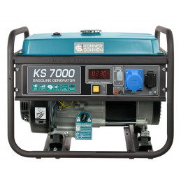 Groupe électrogène KS7000 - Essence - 5.5 kW Monophasé - AVR  - Démarrage anuel - Könner & Söhnen