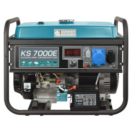 Generator KS7000E - Gasoline - 5.5 kW Single-phase 230V - AVR - Electric/manual start - Könner & Söhnen