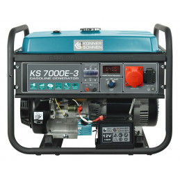 Generator KS7000E-3 - Gasoline - 5.5 kW Three-phase 400V - AVR - Electric/manual start - Könner & Söhnen