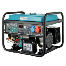 Generator KS7000E-1/3 - Gasoline - 5.5 kW - 230V/400V - AVR - Electric/manual start - Könner & Söhnen