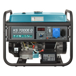 Generator KS7000E-G - Gasoline and Gas - 5.5 kW Single-phase 230V - AVR - Electric start - Könner & Söhnen