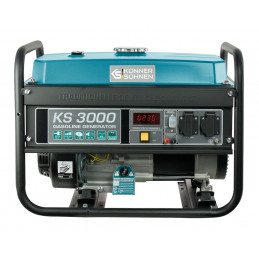 Generator KS3000 Gasoline - 3 kW Single-phase 230V - AVR - Manual start - 68 dB(A) - KÖNNER & SÖHNEN