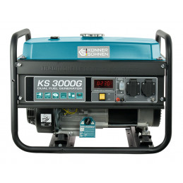 Generator KS3000G - Gasoline and Gas - 3 kW Single-phase 230V - AVR - Manual start - Könner & Söhnen
