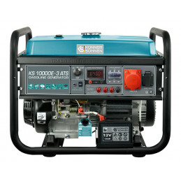 Generator KS10000E-3-ATS - Gasoline - 8 kW - Three-phase 400V - AVR - Integrated STS Elec/Auto starting - Könner & Söhnen