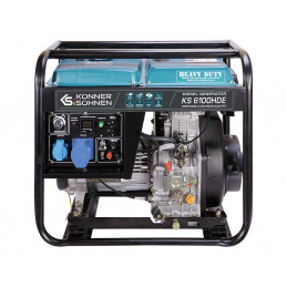 Generator KS-6100HDE - Fuel - 5.5 kW (6.8 kVA) - AVR -Single-phase 230V - Electrical Starting / Manual Konner & Sohnen