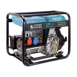 Generator KS-8100HDE-1/3-ATSR - Diesel - AVR - 6.5 kW - Three-phase 400V - Electrical/manual startup / Könner & Söhnen