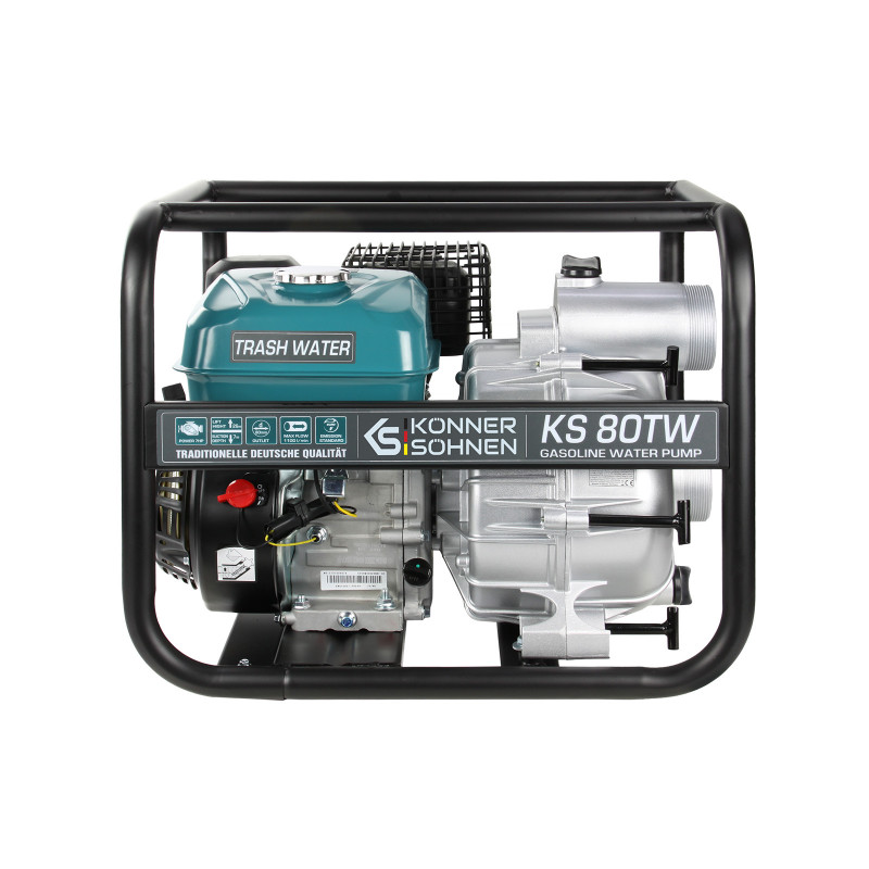Motopompe Essence KS 80 TW - eaux chargées -  1100 L/mm  66m³/h - Könner & Shönen