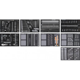 BT1800 BT LINE workshop trolley 13 drawers with 395 tools - KRAFTWERK
