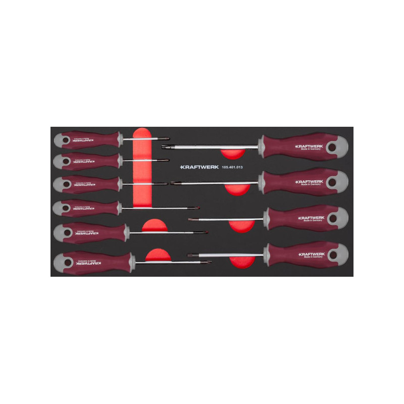 TX PRO LINE screwdriver set with 10 tools - KRAFTWERK