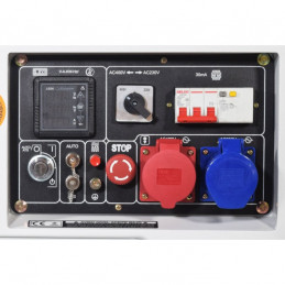Generator DG8000SE-T Diesel - 8 kVA - 400V / 230V AVR Electric start - Soundproof 73 dB(A) - ITC POWER
