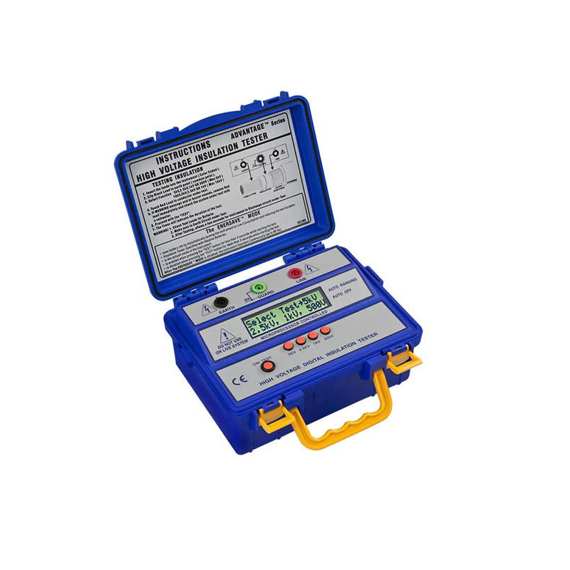 Mesureur d'isolement - PCE-IT414 - pour haute tension 10000 V - PCE Instruments