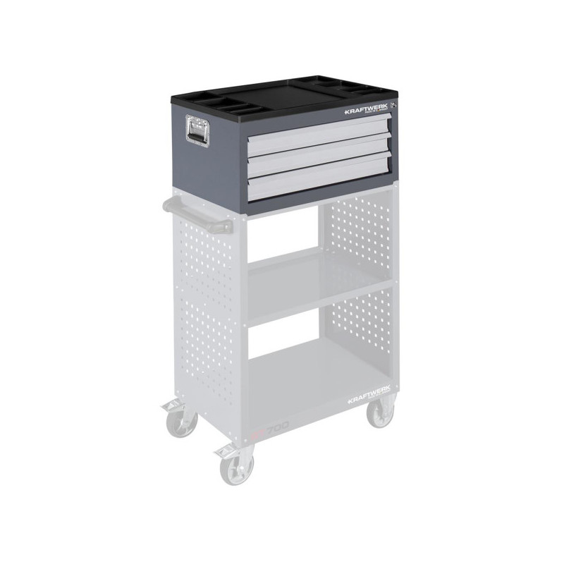 Box for workshop trolley BT700 40x60 3 drawers without tools - KRAFTWERK