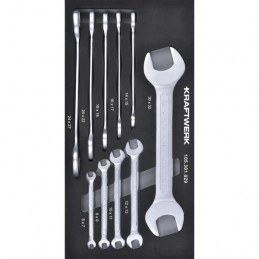 Set inlay fork keys 20x40 with 10 tools - KRAFTWERK