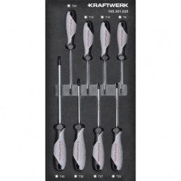 Set tX inlay screwdriver 40x20 with 8 tools - KRAFTWERK