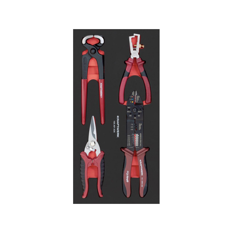 Set clamps and scissors 40x20 with 4 tools - KRAFTWERK