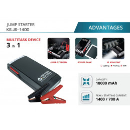 Booster de batterie pour voiture - KS-JS-1400 - Konner & Shonen