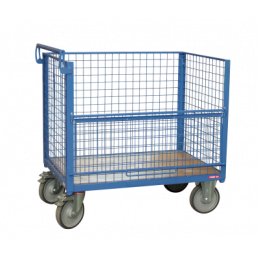 Mesh container trolley without roof 1200 x 800 mm - CU 500 kg - FIMM
