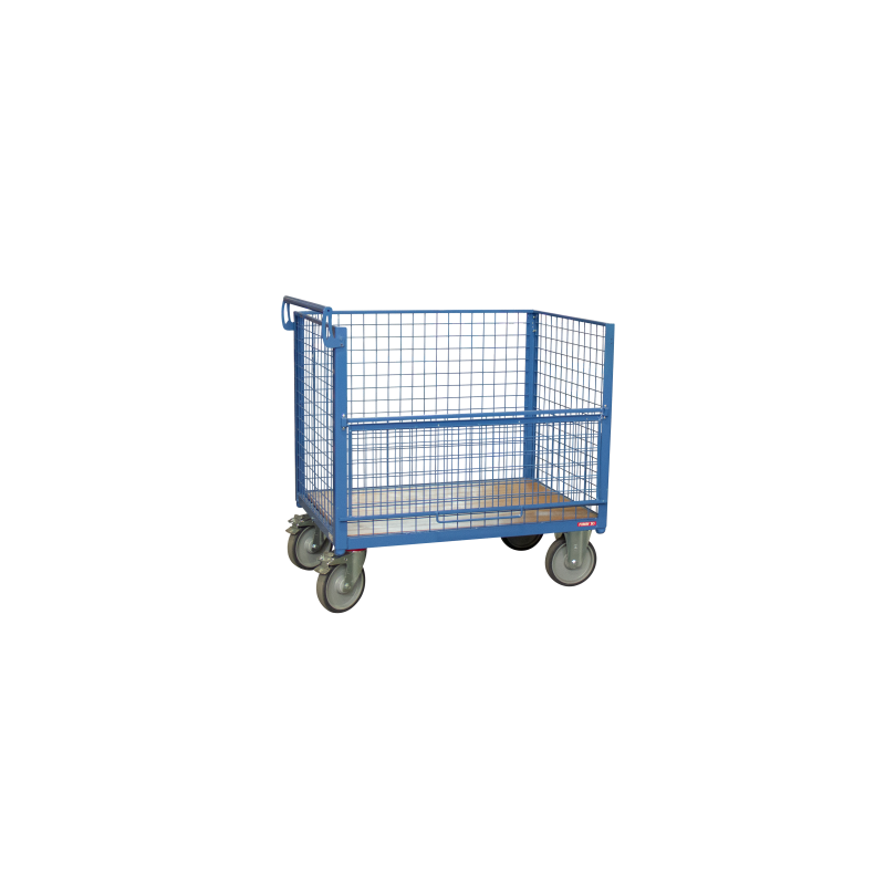 Mesh container trolley without roof 1200 x 800 mm - CU 500 kg - FIMM