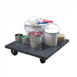 Rolling tray - enveloping rubber 600 x 600 mm CU 350 kg - FIMM