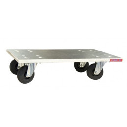 Glissnot wooden rolling tray, 600 x 400 mm, CC wheels, CU 210 kg - FIMM