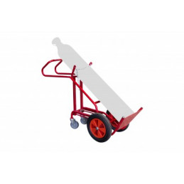 Hand truck 1 bottle with stand, CC wheels, CU 250 kg - FIMM