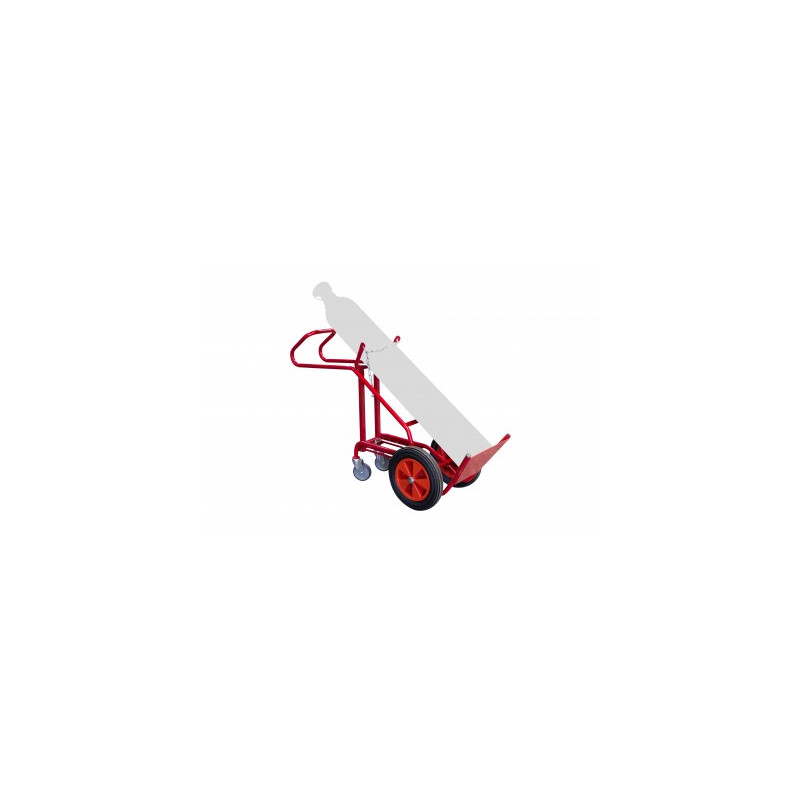 Trolley 1 bottle with crutch, CC wheels, CU 250 kg - FIMM