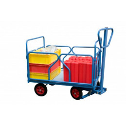 Swivel front axle trolley with covering 1200 x 800 mm - CU 500 kg - FIMM