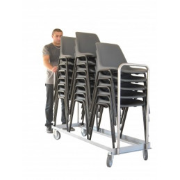 Chariot porte chaises pliables ou empilables - Charge utile 150 kg - FIMM