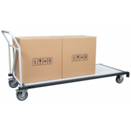 Chariot modulaire grand plateau, porte tables - CU 400 kg - FIMM