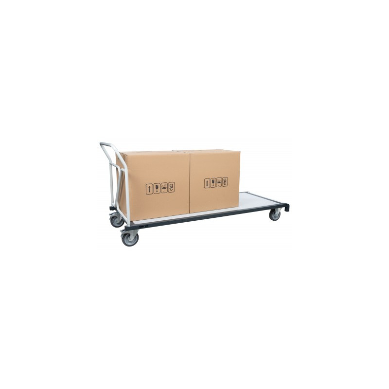 Chariot modulaire grand plateau, porte tables - CU 400 kg - FIMM