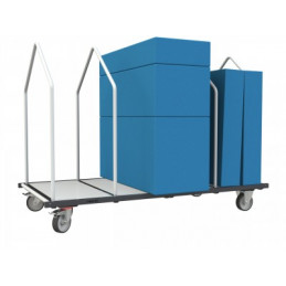 Chariot porte matelas et logistique - 1960 x 1000 mm - Charge utile 400 kg - FIMM