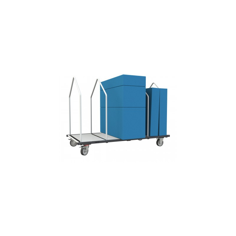 Chariot porte matelas et logistique - 1960 x 1000 mm - Charge utile 400 kg - FIMM