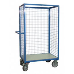 3-sided mesh trolley, 1000 x 700 mm, CU 500 kg - FIMM