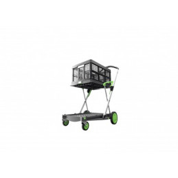 Chariot pliant Clax équipé d'une caisse pliable - CU 60 kg - FIMM