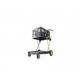 Clax folding trolley equipped with a folding box - CU 60 kg - FIMM